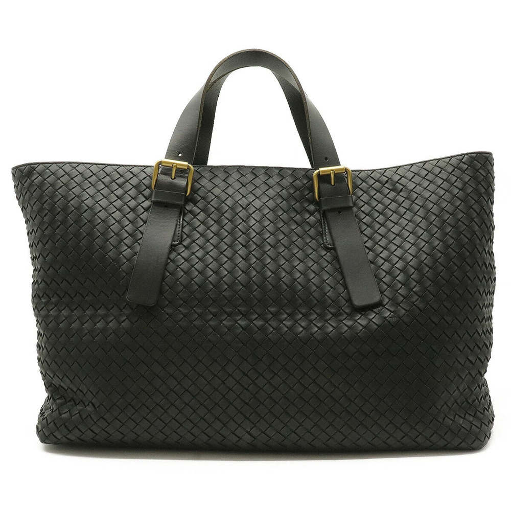 BOTTEGA VENETA Intrecciato Tote Bag Leather Black